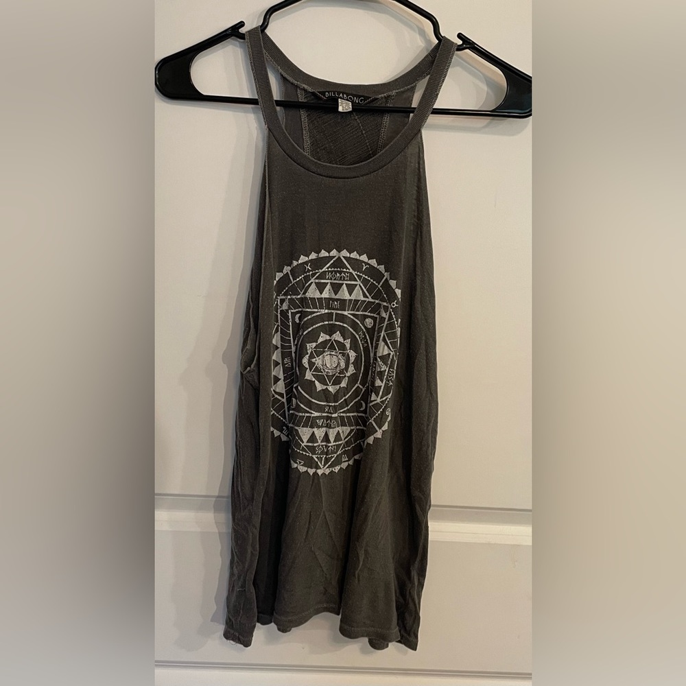 Billabong ladies size medium grey tank boho vibes